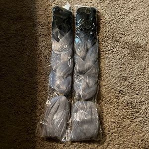 Ombré faux hair extensions